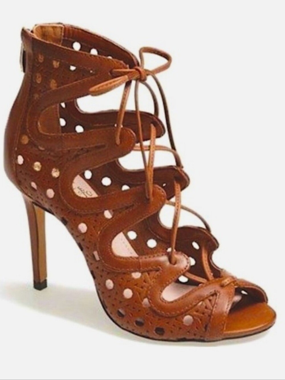 Vince Camuto Jillie Lace Up Stylish Leather Heels Size 9M